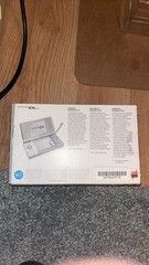 Nintendo DS Lite Launch Edition Silver Handheld System Open Box Mint Console CIB