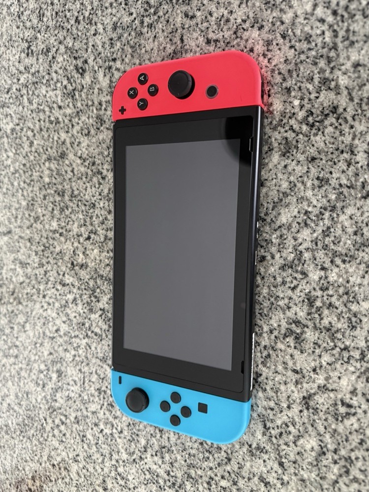 Nintendo Switch 32GB Gray Console with Neon Red and Neon Blue Joy-Con