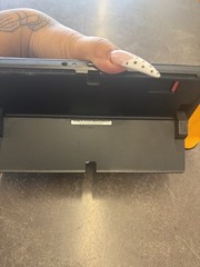 NINTENDO SWITCH OLED MODEL W/ NEON BLUE & NEON ORANGE JOY CONS