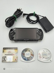 Sony PlayStation PSP 3001 Console (Memory Stick, New Battery, Charger & 3 Games)