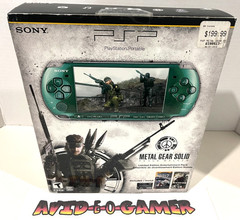 Sony PSP 3000 Metal Gear Solid Peace Walker Green Console NTSC New Open Box