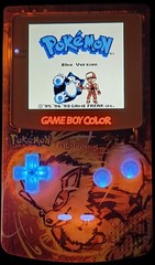 Nintendo Gameboy Color “Flamethrower” Version Retro Pixel IPS Retro Glow LED Kit