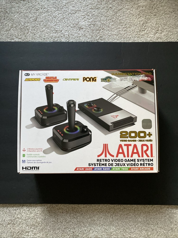 My Arcade Atari Retro Video Game System With 2 Wireless Joysticks And 200+ Games
