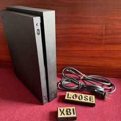 Microsoft Xbox One x Black Console with Cables Tested and Working 1787 As-Is