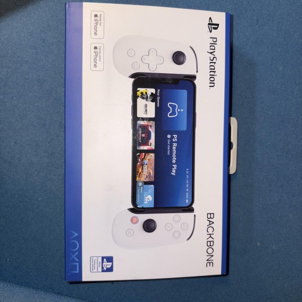 Playstation backbone in white used with ps remote play