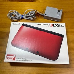 Nintendo 3DSLL Console, Red x Black 5838 From Japan