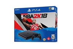 PlayStation 4 1TB Slim NBA 2K18 Bundle Edition Console Basketball Black Video