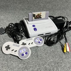 Super Nintendo Junior SNES Jr. Console W/ OEM Controllers, Cables & Donkey Kong