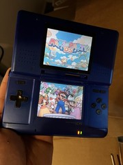 Nintendo DS NTR-001 w Box Charger Mario Party Yoshi’s Island & More TESTED/WORKS