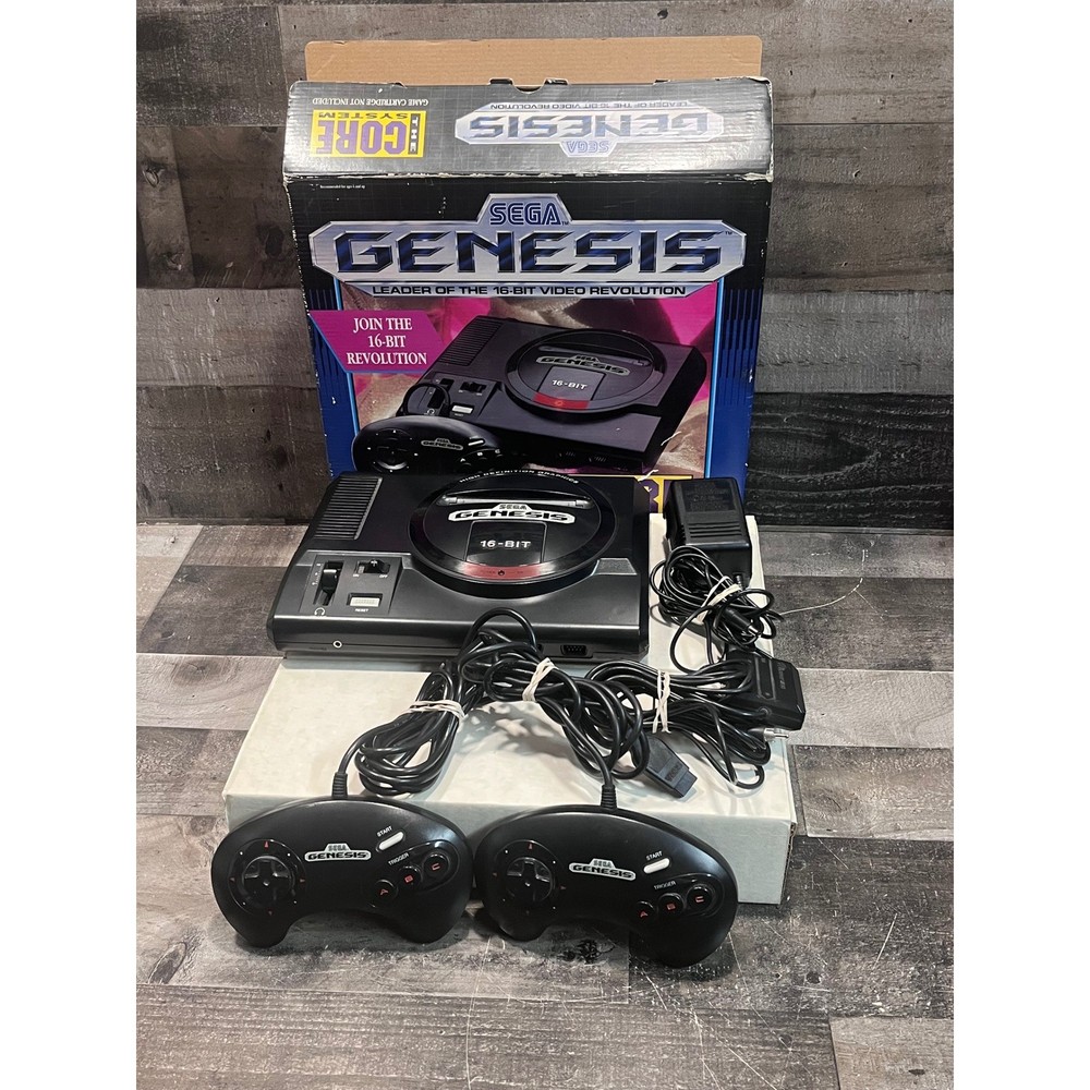 Sega Genesis Core System Model 1 Console High-Definition Graphics in Box TESTED