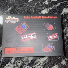 Retro Handheld Video Game Console 3 Inch IPS Screen Red 1020mAh with Joypad