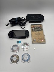 Sony PSP Model 1001 W/ Memory Card , Game Case And 5 Games TESTED & WORKING