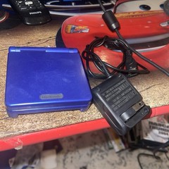 Gameboy Advance SP Cobalt Blue AGS-001 With Charger Tested Works Free Shipping