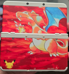 New Nintendo 3DS Pokemon 20th Anniversary Edition System – Both Plates