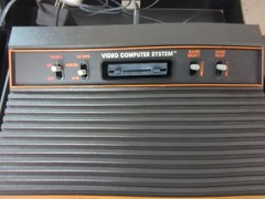 Vintage Atari 2600 Video Computer System Console Game Center lot in Cabinet Case