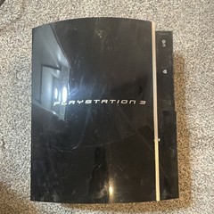 Sony PlayStation 3 PS3 Home Console, Black, power cord and Ethernet cable
