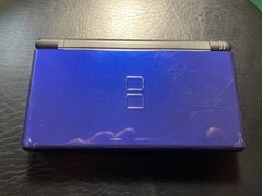 Nintendo DS Lite Cobalt Blue with Charger/Stylus/Cart Cover TESTED | FAIR COND