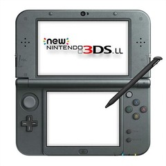 USED Japanese New Nintendo 3DS XL LL METALLIC BLACK only console RED-001