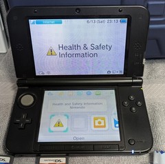 Nintendo 3DS XL Blue Console Bundle w Accessories + 7 Games TESTED WORKS GREAT