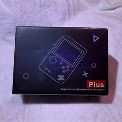Plus Handheld Game Console TV Output Rechargeable Battery AV DC Cable Black