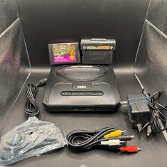 Original OEM Sega Genesis System Model 2 Console Complete w/ Wrestle Mania/sonic