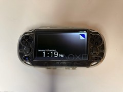 Sony PS Vita PCH-1001 Handheld System Console Black(No charger) With Case