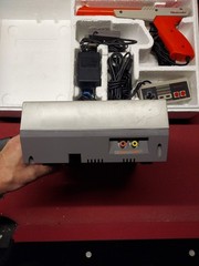 Nintendo NES Action Set Console System Tested Working Controllers Zapper Mario