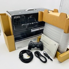 Sony PS3 CECHA00 Black Console 60GB PS1 PS2 Game Playable with Box Tested