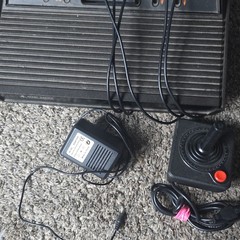 Atari 2600 CX2600 Black Console w/ Joystick & Power Adapter RF NTSC 1977