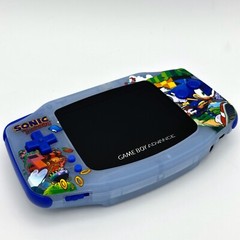 Game Boy Advance GBA Custom IPS Backlit Screen UV Print Shell Sonic The Hedgehog