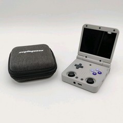 Miyoo Flip V2 – SNES (US) Grey Color Emulation Handheld with Case!