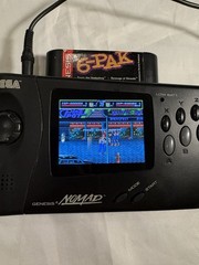 Sega Nomad With New Upgraded LCD Screen Tested And Working! W/ Power Supply