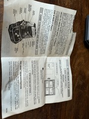 Used 1981 COLECO MIDWAY No. 2390 PAC-MAN Instruction Booklet & Power Cord!