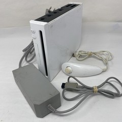 Wii Nintendo Console, Power Adapter FOR PARTS or Repair Powers On Untested