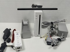 Nintendo Wii RVL-001 Console w/ 1 Wiimote, Nunchuk, & Cables TESTED & WORKS