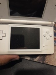 Nintendo DS Lite USG-001 JPN White Handheld Console Stylus & Cable & Game EUC