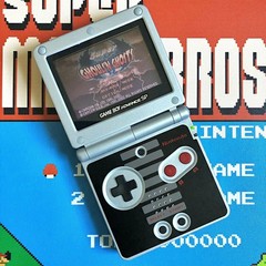 Console Nintendo Gameboy Advance SP NES Edition AGS-001 Refurbished + Charger