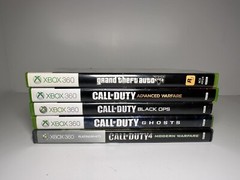 XBox 360 S Console Bundle with controller, keyboard attachment, and 5 games