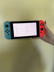Nintendo Switch 32GB Handheld Console – Neon Red/Neon Blue With Tomodachi Life